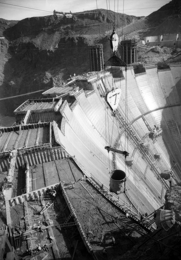 Construction,Boulder Dam,Hoover Dam,Boulder City,Nevada,Canyon,Cableway,1934 